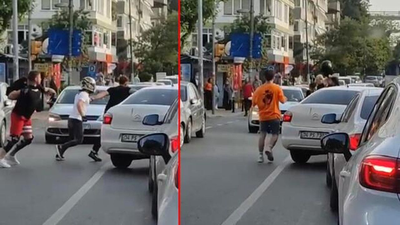 İstanbul Beykoz'da trafikte bir acayip kavga