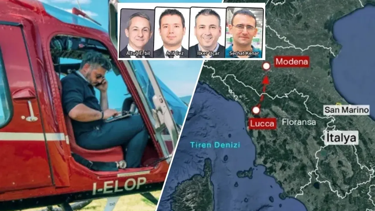 İtalya'daki helikopter kazasında 4'ü Türk 5 kişinin cansız bedeni bulundu!