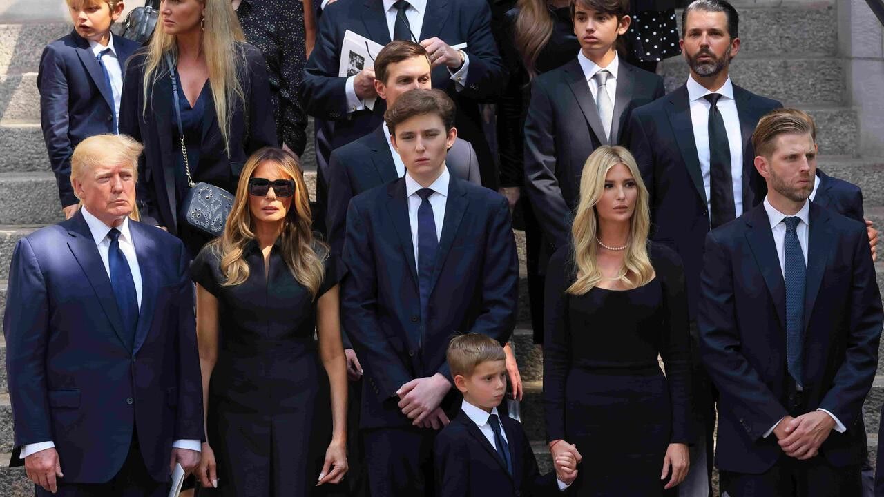 Ivana Trump'ın cenazesinde gergin anlar