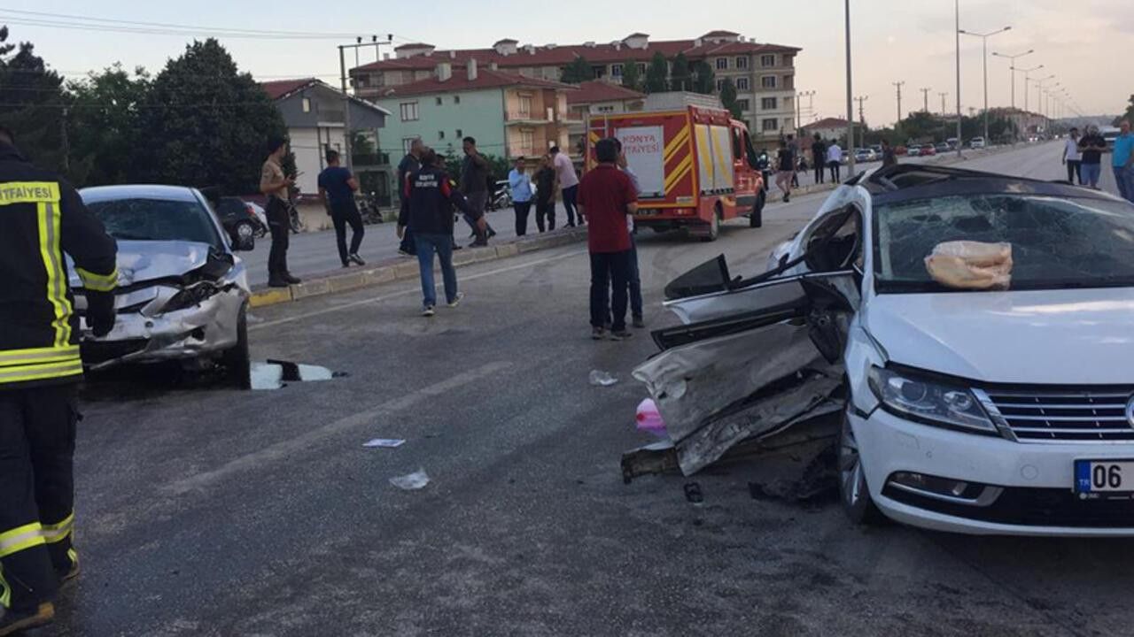 Konya’da zincirleme kaza: 13 yaralı