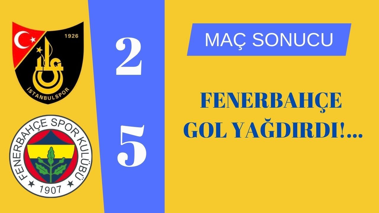 Fenerbahçe adeta gol oldu yağdı!
