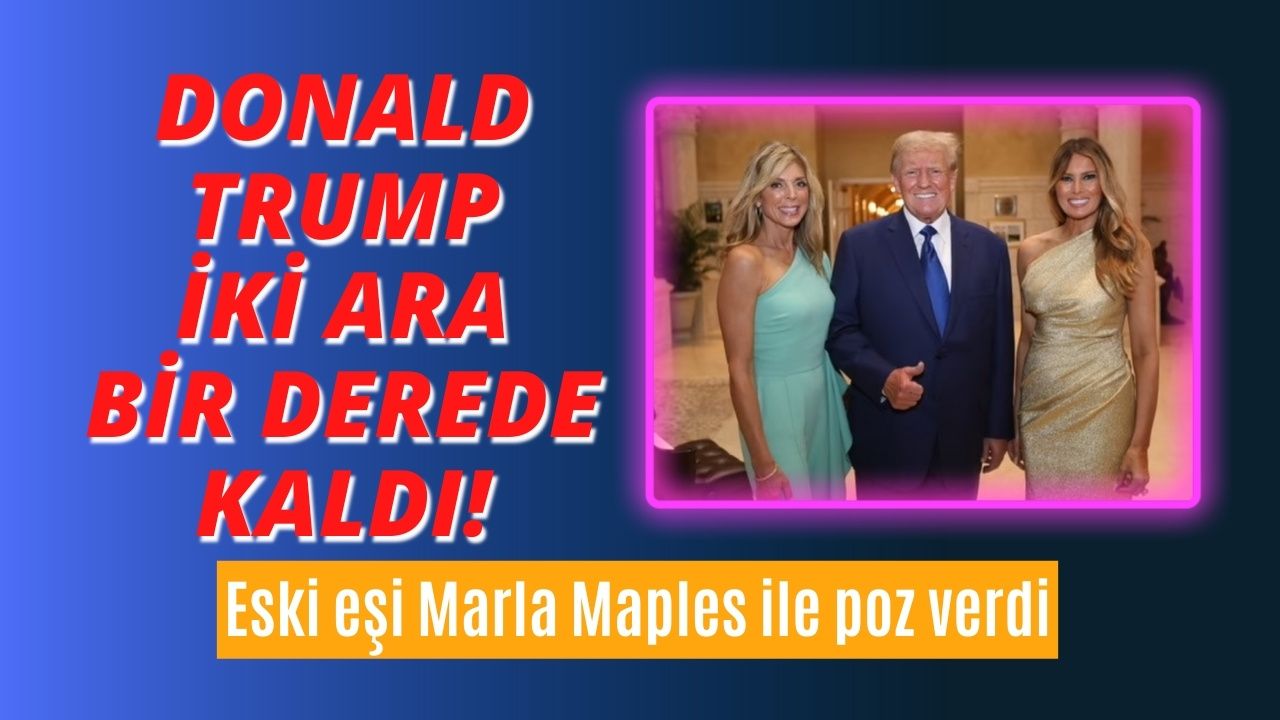 Eski ABD Başkanı Donald Trump eski eşi Marla Maples ile poz verdi