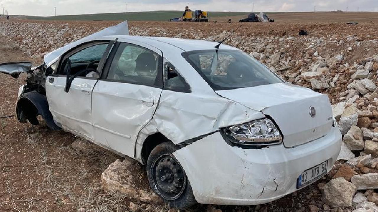 Karaman'da otomobil devrildi! 2 ölü, 1 yaralı