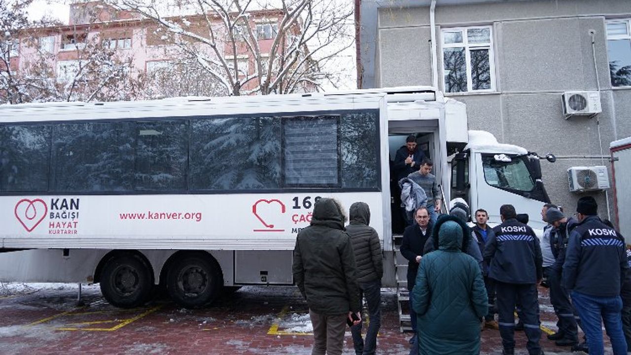 Konya Büyükşehir personelinden 'Kan Bağışı' seferberliği