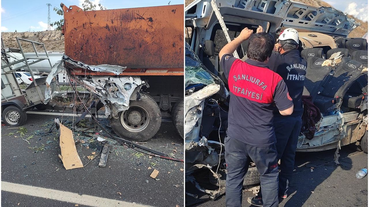 Gaziantep-Şanlıurfa yolunda kaza: 5 ölü 10 yaralı