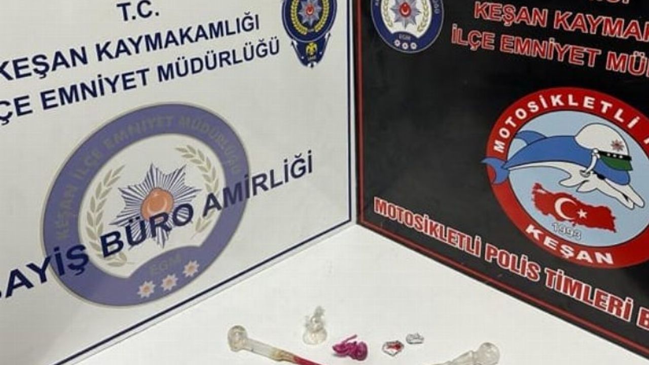 Edirne Keşan'da uyuşturucu operasyonu! 3 gözaltı