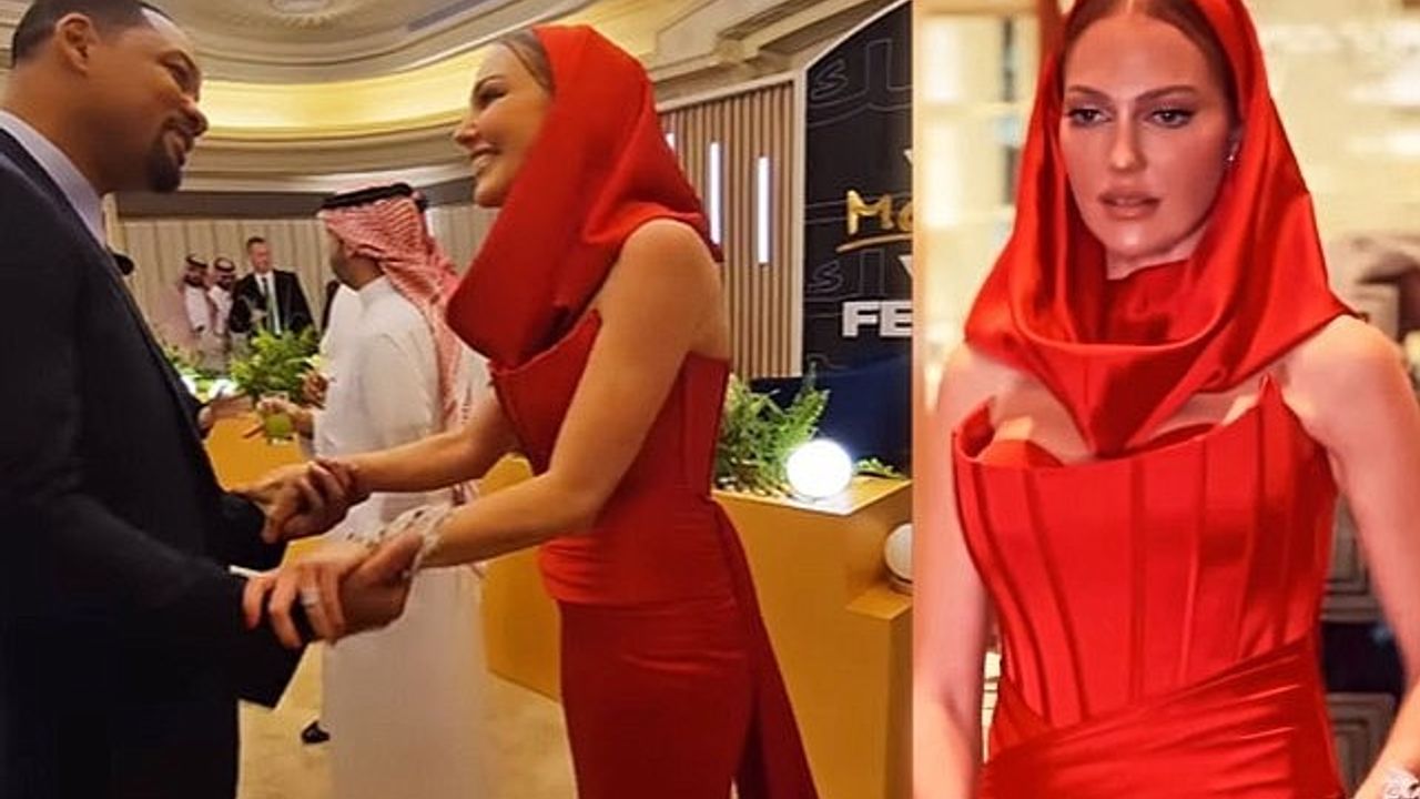 Meryem Uzerli Suudi Arabistan'da Will Smith ile bir araya geldi