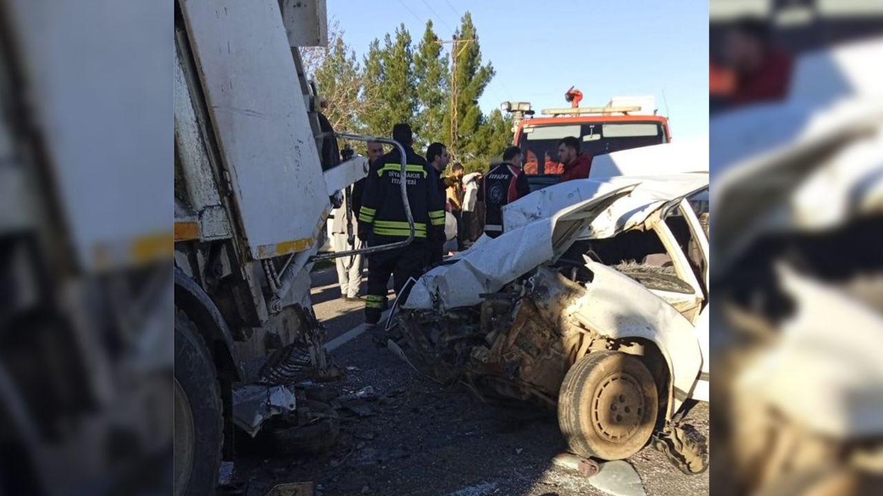 Otomobil çöp kamyonuna arkadan çarptı: 2 ölü, 2 ağır yaralı