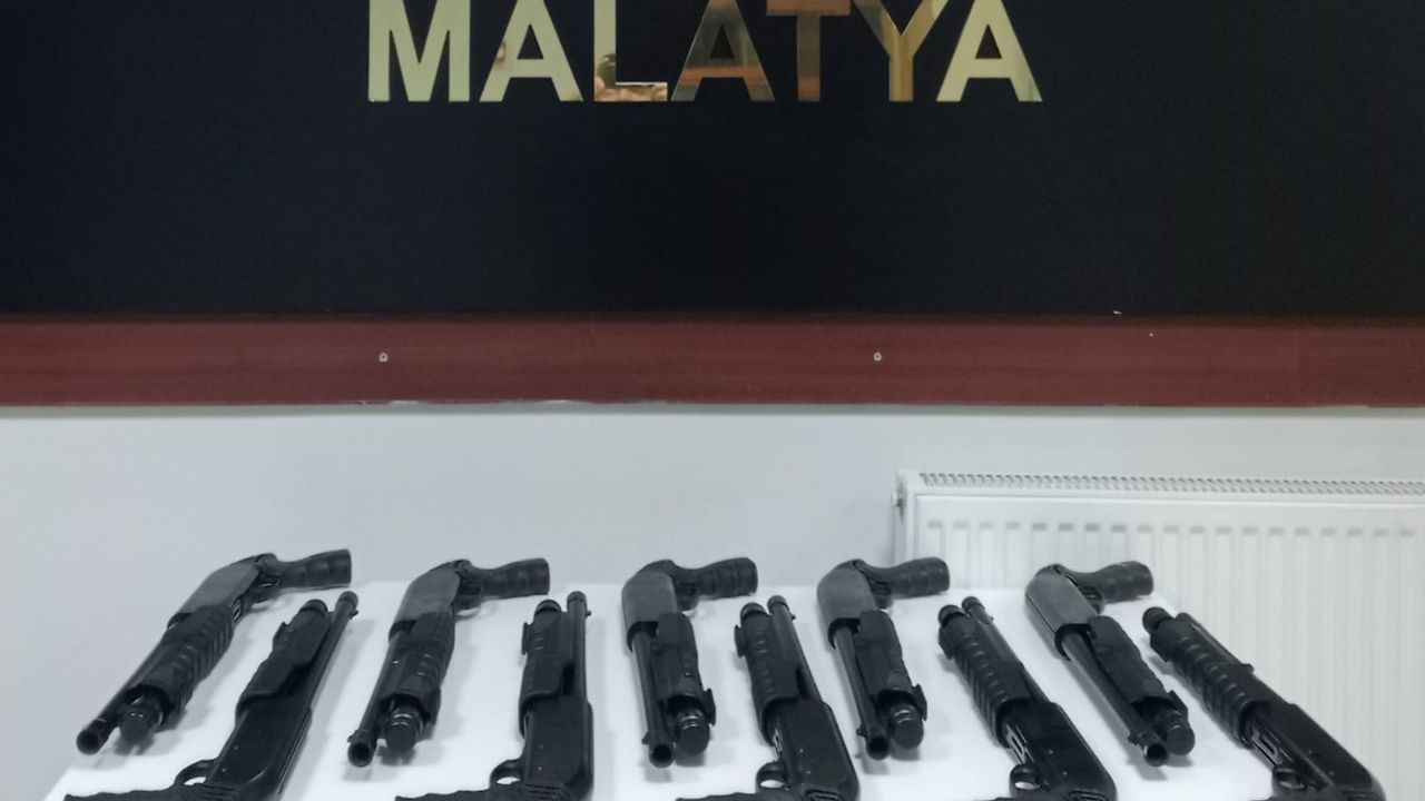 Malatya’da 10 adet tüfek ele geçirildi