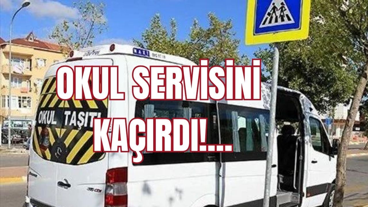 Kadıköy'de İçi öğrenci dolu okul servisi kaçırıldı!
