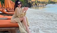 Yasak Elma'nın Şahika'sı Nesrin Cavadzade leopar mayosuyla plajı yaktı! "Bal Gibi Hatun"