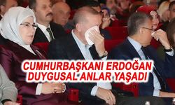 Cumhurbaşkanı Recep Tayyip Erdoğan gözyaşlarını tutamadı