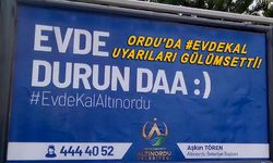 Ordu Altınordu Belediyesi'nin Evde Kal çağrısı gülümsetti