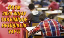 ÖSYM 2020 sınav takvimini değiştirdi! 9 sınav ertelendi