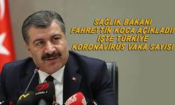 Bakan Koca açıkladı! Türkiye Koronavirüs vaka sayısı belli oldu