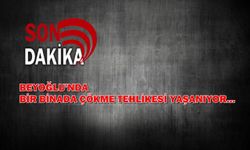 İstanbul Beyoğlu'nda çökme tehlikesi!