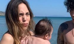 Öykü Karayel ve Can Bonomo'nun Oğlu Roman Denizle Tanıştı