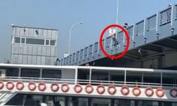 Youtube fenomeni tıklanmak uğruna Galata Köprüsü’nden atladı!
