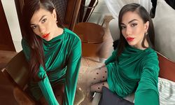 Demet Özdemir yeşil mini elbiseli pozlarıyla gündem oldu!