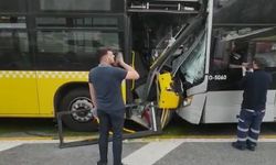 İstanbul Beylikdüzü'nde iki metrobüs çarpıştı
