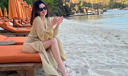 Yasak Elma'nın Şahika'sı Nesrin Cavadzade leopar mayosuyla plajı yaktı! "Bal Gibi Hatun"