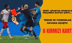 Zenit - Spartak Moskova derbisinde ortalık karıştı!