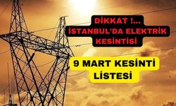İstanbul'da 9 Mart 2023 elektrik kesintisi