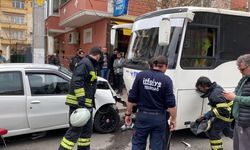 Tekirdağ'da otomobil ile işçi servisi çarpıştı! 1 ölü, 3 yaralı