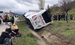 Bilecik Bozüyük'te otobüs kazası! 12 yaralı