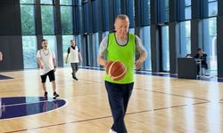 Cumhurbaşkanı Erdoğan'ın basketbol oynadığı anlar