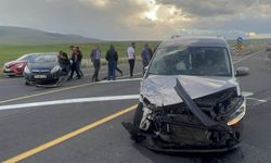 Kars Sarıkamış'ta trafik kazası! 4 yaralı