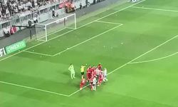 Beşiktaş-Pendikspor maçında gergin anlar