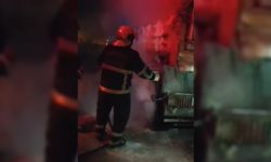 Balatalar ısınınca kamyonu yaktı