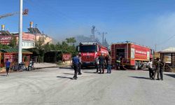 Konya’da sanayi sitesinde yangın paniği