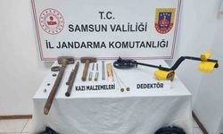 Samsun’da defineciler suçüstü yakalandı