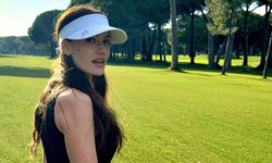 Fahriye Evcen golf oynadığı anları takipçileriyle paylaştı