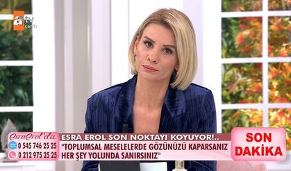 Esra Erol sosyal medyada kendine yapılan linçe böyle cevap verdi