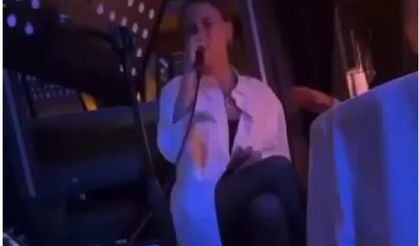 Serenay Sarıkaya Sevgilisinin Mekanında Şarkı Söyledi