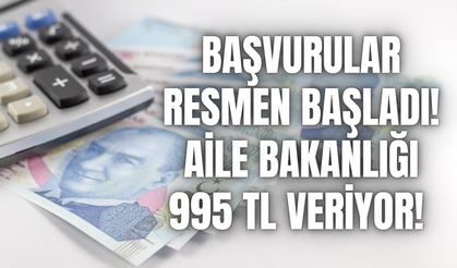 Başvuru yapana Aile Bakanlığı 995 TL veriyor! Başvurular resmen başladı! PTT’den 15 gün içinde paranızı alabilirsiniz