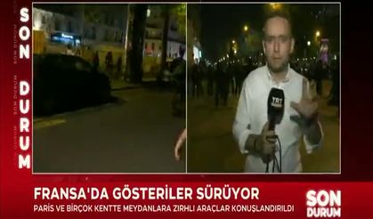 TRT muhabirine uyarı yapan Fransız polis Ankaralı çıktı