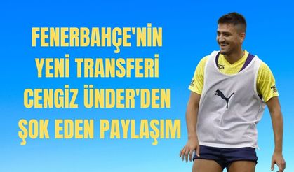Fenerbahçe'ye yeni gelen Cengiz Ünder ilk antrenmanda sakatlandı