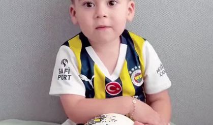 Minik fanatik Fenerbahçelinin videosu viral oldu