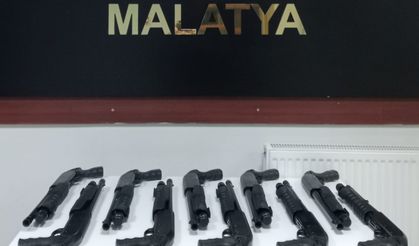 Malatya’da 10 adet tüfek ele geçirildi