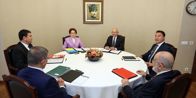 Altılı Masa buluştu yine ortak aday konuşulmadı! Peki ne konuştular?