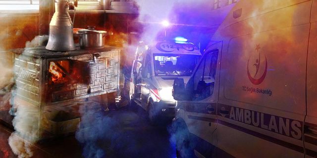 Siirt'te 4 kişilik aile sobadan sızan karbonmonoksit gazından zehirlendi