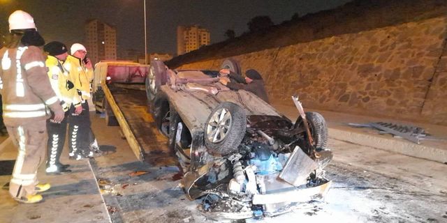 Başakşehir'de trafik kazası! 1'i ağır 3 yaralı