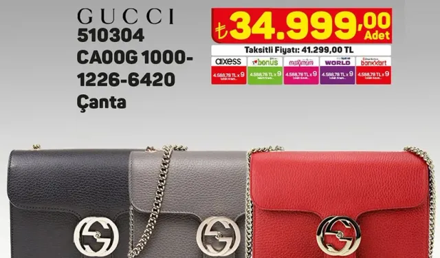 A 101'de Gucci çantalar satışta! Görenler şoke oldu