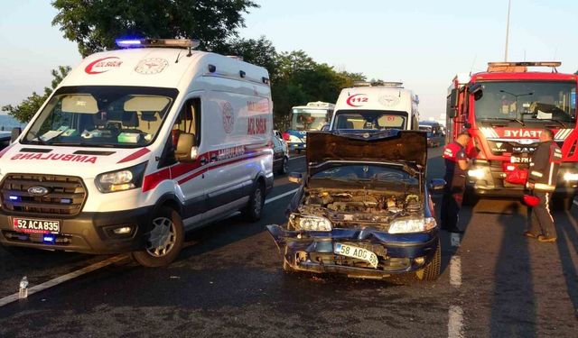 Ordu’da zincirleme trafik kazası: 3 yaralı