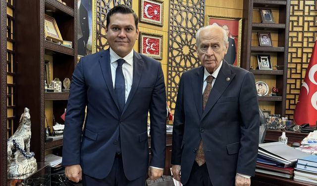 Martı kurucusu Oğuz Alper Öktem, Devlet Bahçeli’yi ziyaret etti