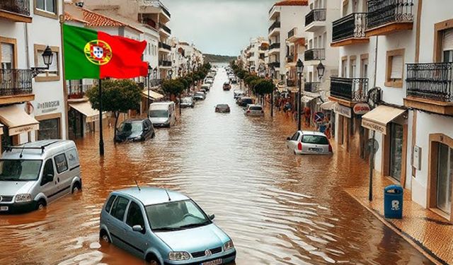 Portekiz’de şiddetli yağış sele yol açtı